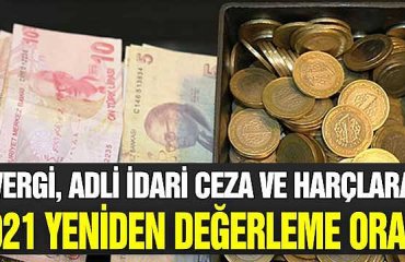 2022 yılındaki pek çok vergi kalemi, harç ve damga vergisi ile trafik para cezaları, değerli kağıt bedelleri artışında uygulanacak 2021 yılı yeniden değerleme oranı belli oldu.