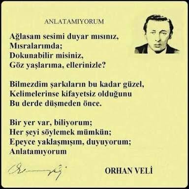 ANLATAMIYORUM (Orhan VELİ’ye Nazire)