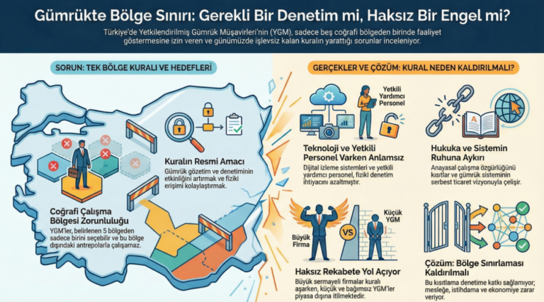 Yetkilendirilmiş Gümrük Müşavirliği (YGM) Sisteminde Çalışma Yeri (Bölge Sınırlandırılması) Tartışması